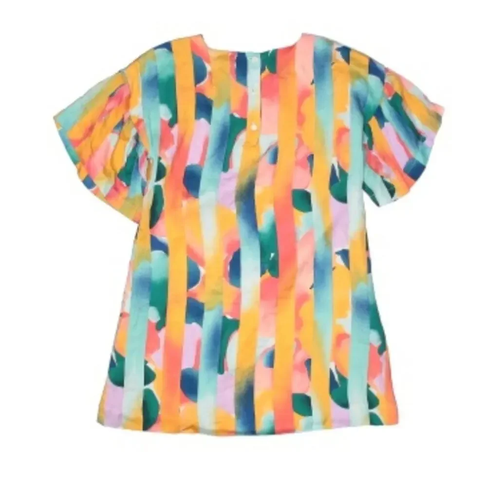 Gymboree Girls Short Sleeve Colorful Dress NWT Size 5